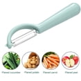 thumbnail image 2 of Baohd Stainless Steel Vegetable Peeler Potato Carrot Fruit Scraper Kitchen Gadget Peeling Tool, Light Blue, 2 of 7