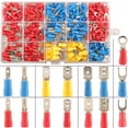 thumbnail image 1 of 280 PCS Terminal eléctrico aislado, Terminales de engarzado eléctrico, Conectores de engarce eléctrico, Terminales y kits, Surtido de terminales de conectores redondos Pl, 1 of 5