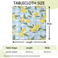 thumbnail image 2 of Yellow Lemon Fruit Flowers BlueWhite Pattern Square Fitted Tablecloth with Elastic Edge,Square Table Cover,Washable Elastic Table Cover for Home Kitchen Party Decor 36"x36", 2 of 6