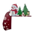 thumbnail image 2 of Christmas Door Decorations for Front Door Indoor Outdoor, Santa Claus Wooden Door Hanger, Xmas Wall Decor Holiday Home Office Party Supplies, 2 of 6