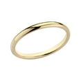 thumbnail image 2 of Gem & Harmony Ladies 14K Yellow Gold 2mm Stackable Wedding Band Ring for Women, 2 of 4