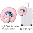 thumbnail image 5 of Almohada de viaje Cuello en forma de U Almohada Animal con soporte para teléfono celular Soporte ajustable 3D Lindos aviones domésticos Almohada para dormir (unicornio), 5 of 5