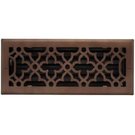 

Signature Hardware 947832-4-10 Ballas Steel Wall Register - Bronze