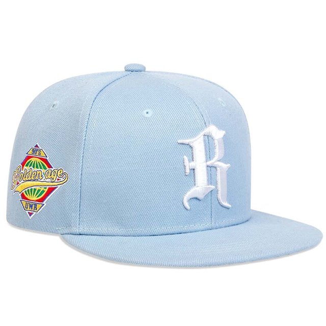 Sombreros de Hip-hop con bordado de letra R gótica, gorras de béisbol casuales ajustables para exteriores, sombrero de protección solar, primavera y otoño Fivean unisex