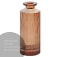 thumbnail image 5 of Mainstays Mini Ribbed Translucent Glass Tabletop Indoor Vase, 5.2", Amber, 5 of 5
