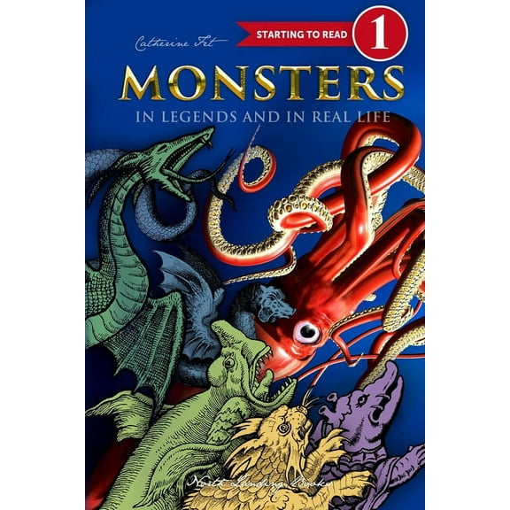 Monsters in Legends and in Real Life - Level 1 reading for kids - 1st grade, (Paperback)