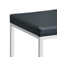 thumbnail image 2 of Vanity Stool with Leatherette Seat and Tubular Frame Black, 2 of 5