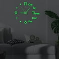 thumbnail image 6 of Matoen Large Wall Clock for Living Room Decor, Frameless DIY Modern 3D Wall Clock with Numbers Stickers for Home Bedroom Office Wall Decorations Ideas(Black), 6 of 7