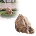 thumbnail image 3 of Outdoor Rock Cover, Artificial Landscape Boulder Enclosure, Decorative Landscaping Fiberglass Protection Dome, Realistic Natural Texture, Grey Stone, Small Size,35x22x27cm, 3 of 5