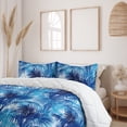 thumbnail image 2 of Ambesonne Palm Trees Down Alternative Quilt Comforter, Chill Hawaii Woodland, Twin XL, Dark Lavender Azure Blue, 2 of 5