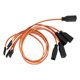 thumbnail image 1 of Cable de extensión de línea Y macho a hembra JR, conector RC, línea de PVC de tres colores, 30CM, 22AWG, marrón, rojo y naranja, 5 uds., 1 of 9