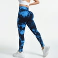thumbnail image 2 of GEWSEY Scrunch Butt Lift Leggings for Women Tie Dye High Waist Seamless Workout Yoga Pants Ruched Booty Compression Tights (Blue, M), 2 of 8