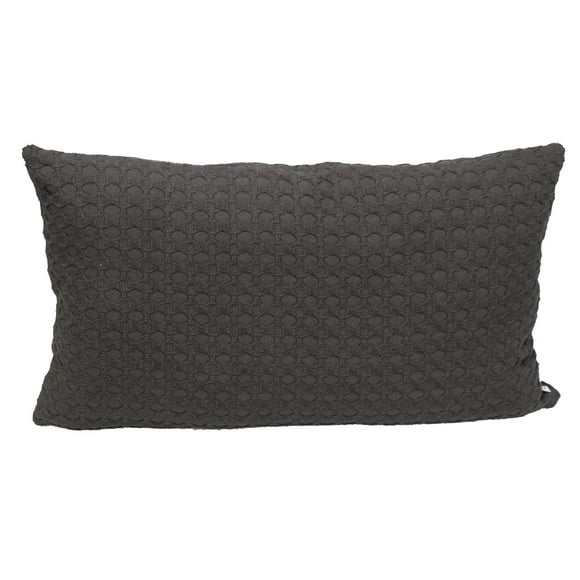 Almohada Parkland Collection Transitional Solid Grey 36x66 cm