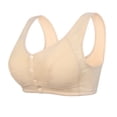 thumbnail image 1 of Mujeres de $15 o menos | Sujetadores sin aros Sentuca para mujeres mayores, sujetador con botones de cierre frontal, ropa interior cómoda y práctica (2024), 1 of 2