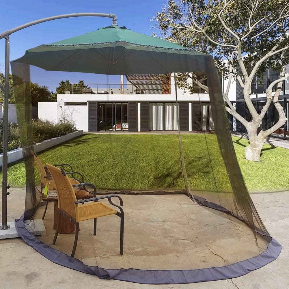 Patio Umbrella Cover Mosquito Netting for 7.510ft Outdoor Table Garden