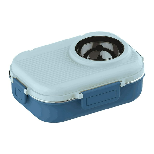 SMihono Kitchen Organisateurs et Rangement Boîte à Lunch Isolée en Acier Inoxydable Boîte à Lunch pour Étudiants Bol à Soupe Divisée Kitchen Gadgets Indispensable 2023