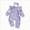 Purple, variant on 0-3 Months Newborn Baby Halloween Long Sleeved Dress Cute Cartoon Print Bodysuits Bodysuit Newborn Pajamas