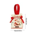 thumbnail image 3 of 7.4x7x3.14 Inch Christmas Candy Canvas Bag with Drawstring, Festive Handbag for Party Gifts and Decorations, Fabric Gift Bag for Holiday Celebrations, 3 of 6