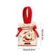 thumbnail image 3 of Bolsa de lona para dulces navideños, manzanas para la fiesta de Nochebuena, bolso con cordón, bolsa de regalo navideña, 3 of 5