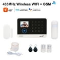 thumbnail image 6 of OWSOO 433MHz Wireless WIFI + GSM Auto-dial Alarm System LCD Display Door Sensor PIR Motion Sensor Phone APP Remote Control Compatible with Home Voice Control Smart Home Burglar Alarm System, 6 of 7