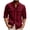 Red, variant on Mens Shacket Long 3/4 Sleeve Button Down Waffle Shirt Jacket with Flap Pockets Lightweight Quilted Overshirt Red