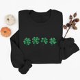 thumbnail image 4 of Ounisa St. Patrick's Day Sweatshirt for Women Clover Graphic T Shirts Patty's Day Long Sleeve Tee Tops Pullover, 4 of 6
