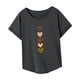 thumbnail image 5 of Camiseta para Mujer Verano Mujer Cuello Redondo Manga Corta Top para Viajes en la Playa XL, 5 of 7