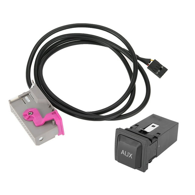 Toma de Cable de entrada auxiliar automotriz con CD de coche RNS-E AU 3,5mm línea auxiliar de entrada de 32 pines apta para Audi Jadeshay A
