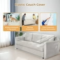 thumbnail image 3 of Clear Plastic Sofa Cover for Furniture, Disposable Sofa Cover, Moving Protection Cover, Furniture Bed Dust Cover, Anti-Scratch Full Coverage Couch Protector, 3 of 7