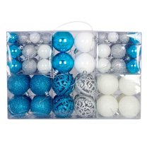 hengsof Christmas Ball Ornaments Set, 100Pcs Colorful Ornaments for Christmas Tree, Christmas Ornaments Set Shatterproof, Christmas Decorations Balls