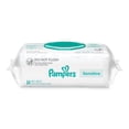 thumbnail image 3 of Pampers 80715533 1-Ply 6.7 in. x 7 in. Sensitive Baby Wipes - Unscented, White (7/Carton), 3 of 4