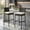 Off White, variant on Resenkos 2 Pieces Patio Cushioned Wicker Barstools with Cozy Footrest-Set of 2 for Balcany, Poolside