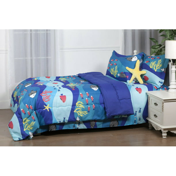 Perfect Christmas Gift Kids Toddler Bed In Bag Comforter Sealife