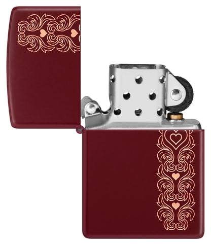 Zippo Lighter - Customized Engraved Message Windproof Love Pattern Design 46296
