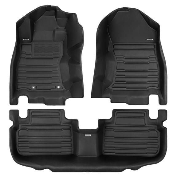 TuxMat - For Subaru Forester 2019-2024 Models - Custom Car Mats - Maximum Coverage, All Weather, Laser Measured - This Full Set Includes 1st and 2nd Rows