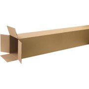 BOX USA 121272 Tall Corrugated Boxes,12"x12"x72",Kraft,PK10