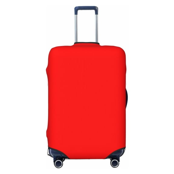 Multi-Size Suitcase Protective Cover Full Range Double Stitching Invisible Zipper For Travel Business Red Small