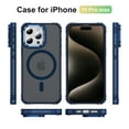 thumbnail image 6 of ELEHOLD Case for iPhone 11, Matte Skin Feeling Magnetic Case with Adjustable Camera Stand,Blue, 6 of 9