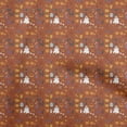 thumbnail image 1 of oneOone Cotton Flex Rust Brown Fabric Halloween Sewing Material Print Fabric By The Yard 40 Inch Wide, 1 of 4