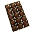 thumbnail image 2 of Juego de adornos navideños, toque de terciopelo, acabado flokado con lazos colgantes, adornos decorativos de esfera, decoraciones para árboles navideños, adornos festivos de 6 cm para decoración, 2 of 8