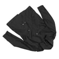thumbnail image 4 of Abrigo largo rompevientos de moda para hombre, Rompevientos cruzado para hombre Abrigo largo de color puro para hombre Abrigo largo rompevientos para hombre Calidad superior, 4 of 12