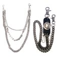thumbnail image 1 of 2PCS Pants Chain Fashion Hip Hop Gothic Trousers Chain Jean Wallet Chain for Men, 1 of 10