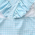 thumbnail image 4 of Staki Swimsuits for Girls One Piece Girls Swimsuit Kids One Piece Ruffle Swimsuit Girls Swimwear Print 3T 4T 5T(Blue,7-8 Years), 4 of 7