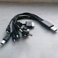 thumbnail image 3 of Multi Line Pin Charger 10 in 1 USB Cable Phone Mobiles Adapter Lead,Black, 3 of 7