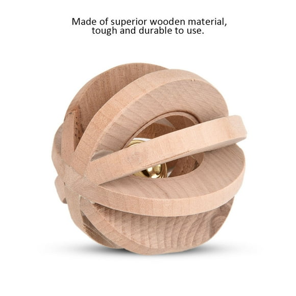 Dog Toys For Aggressive Chewers, Teething Interactive Chew Toy Dog Balls Indestructible Dog Toy Pet Dogs Cats Teether with Ringing Bell For Small Medium Cat Kitten Guinea Pigs Rat