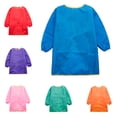 thumbnail image 2 of Apron Drawing Painting Smock Kids Children L Red 90-150cm, 2 of 2