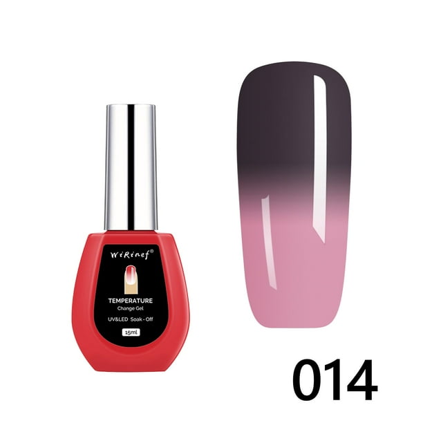 Hot6sl Ofertas de La Semana Esencia de Gel En Cambia de Temperatura, 15 Ml, Purpurina y Lentejuelas, para Decolorar