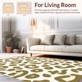 thumbnail image 2 of ODIKA 8'x8' Machine Washable Non-Slip Area Rug, Abstract Spotted Modern Hide Design High Traffic Rug, Ivory, 331334, 2 of 7