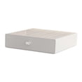 thumbnail image 2 of Caja de almacenamiento de escritorio blanca que ahorra espacio para guardar manualidades, contenedor resistente para artículos diversos. 20 cm x 20 cm x 5 cm, 2 of 9