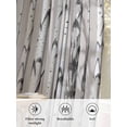 thumbnail image 6 of Sheer Curtains 45 Inch Length, Birch Trees Semi Sheer Curtains Light Filtering Window Treatment, Forest Vintage Abstract Wooden Gray Privacy Voile Drapes for Living Room Bedroom 52x45 Inch, 6 of 7